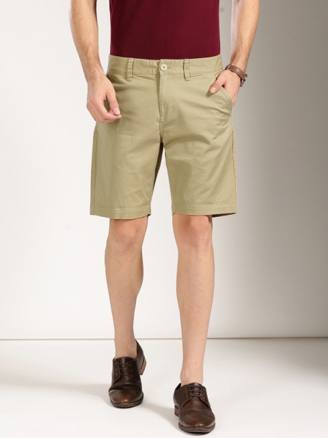 

Harvard Men Khaki Solid Chino Shorts