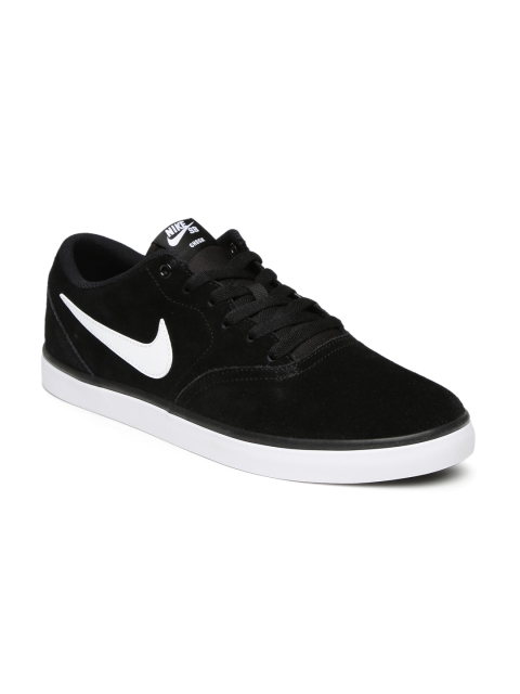 

Nike Men Black Skateboarding Check Solar Suede Sneakers