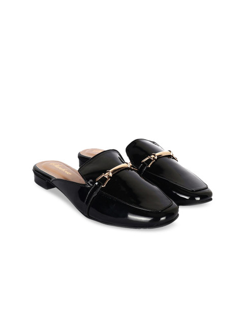 

Sanhose Women Black Mules Flats