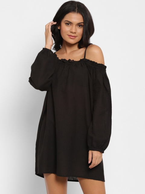 

N-Gal Women Black Solid Swimwear