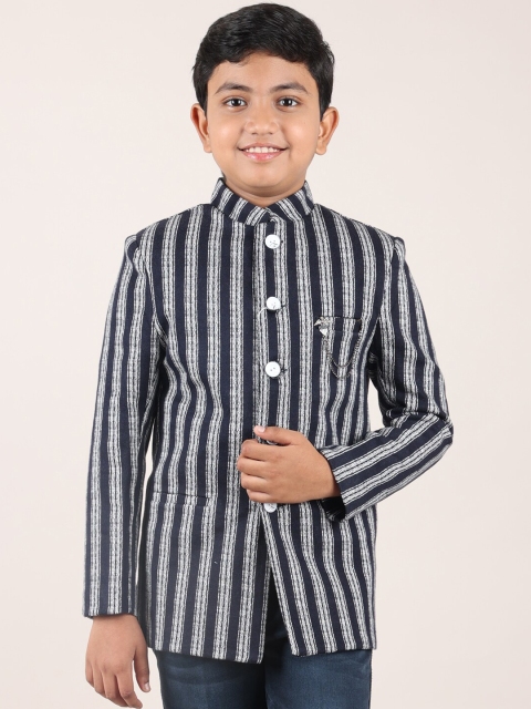 

Pothys Boys Blue Striped Coat