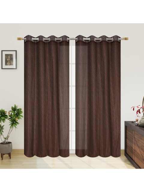 

Molly & Michel Set of 2 Brown Long Door Curtain