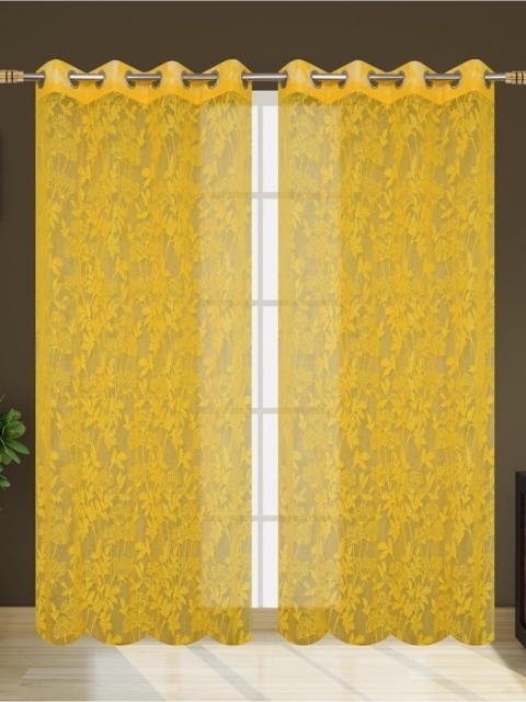 

Molly & Michel Yellow Set of 2 Door Curtain