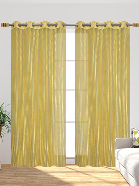 

Molly & Michel Set Of 2 Yellow Long Door Curtain