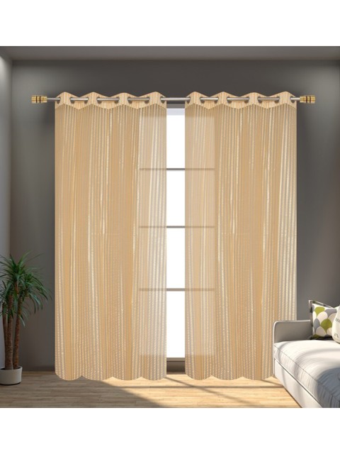 

Molly & Michel Set of 2 Cream-Coloured Long Door Curtain