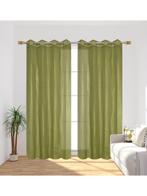 

Molly & Michel Green Set of 2 Door Curtain