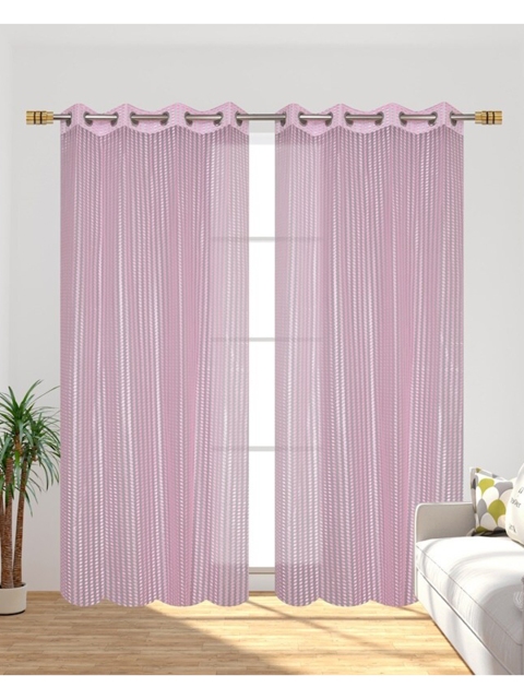 

Molly & Michel Set of 2 Pink Long Door Curtain