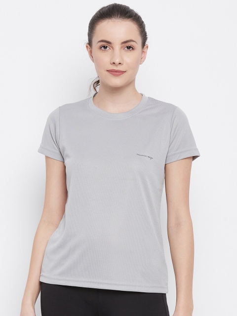 

PRINCINN MEYER Women Grey Dri-FIT Running T-shirt