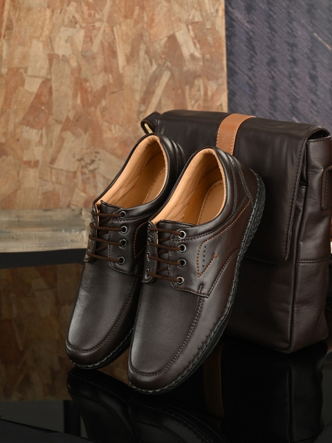 

Mactree Men Brown Solid Formal Derbys