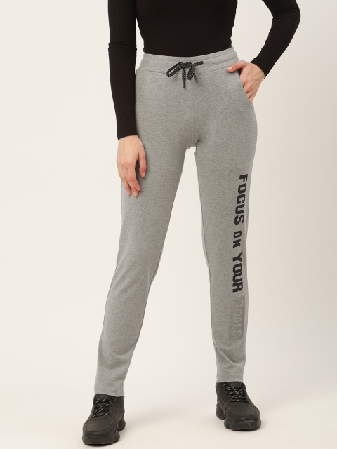 

Madame Women Grey Melange track Pants