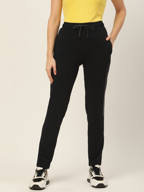 

Madame Women Black Pure Cotton Track Pants