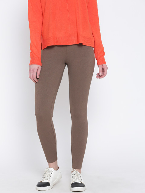 

FOREVER 21 Taupe Ankle-Length Leggings