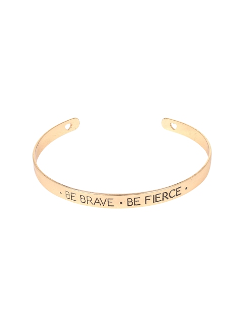 

Arendelle Women Gold-Toned & Black Kada Bracelet