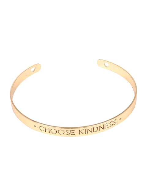 

Arendelle Women Gold-Toned Engraved Kada Bracelet
