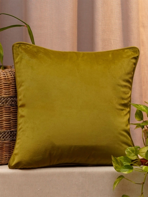 

ZEBA Green Velvet Square Cushion Covers