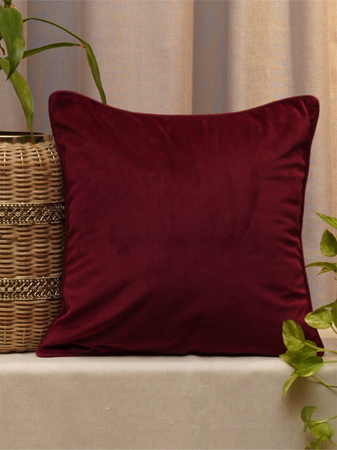 

ZEBA Red Velvet Square Cushion Covers
