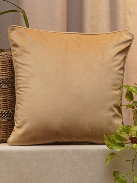 

ZEBA Beige Velvet Square Cushion Covers