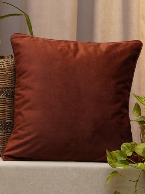 

ZEBA Rust Velvet Square Cushion Covers