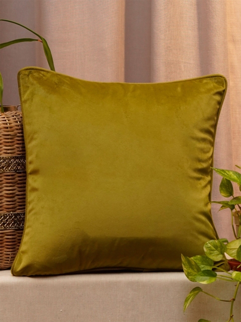 

ZEBA Green Velvet Square Cushion Covers