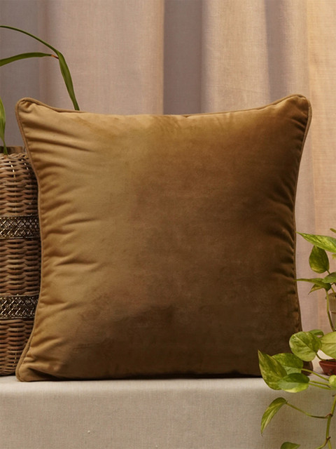 

ZEBA Brown Velvet Square Cushion Covers