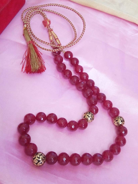 

RICH AND FAMOUS Red Brass Gold-Plated Necklace