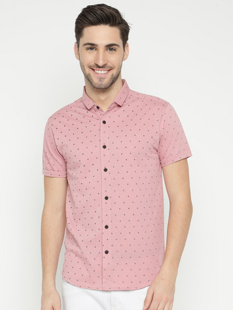 

V2 Value & Variety Men Pink Regular Fit Printed Casual Shirt