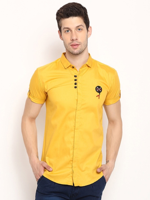 

V2 Value & Variety Men Mustard Casual Shirt