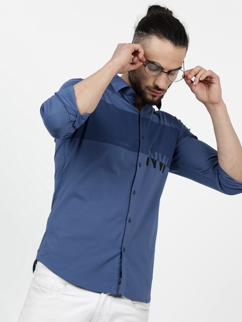 

V2 Value & Variety Men Blue Casual Shirt