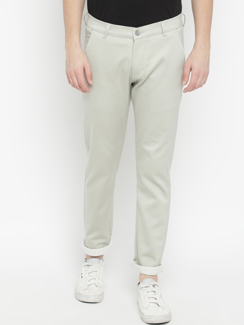 

V2 Value & Variety Men Pastel Green Chinos Trousers