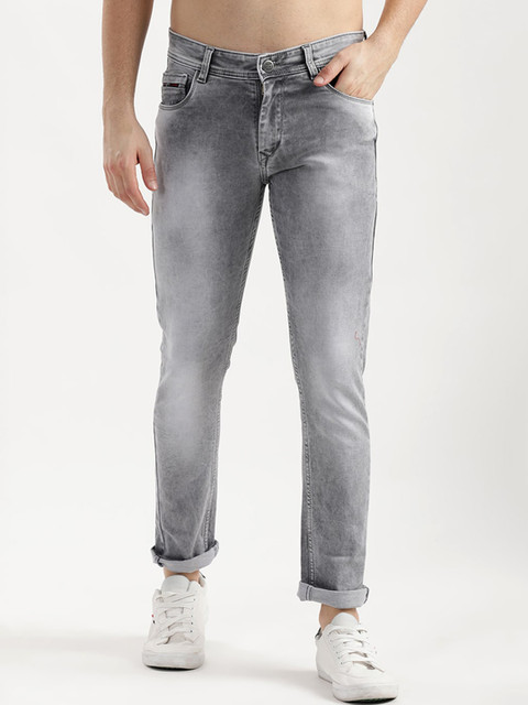 

V2 Value & Variety Men Grey Regular Fit Heavy Fade Jeans