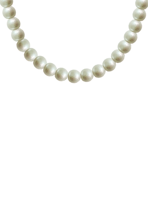 

RICH AND FAMOUS Off White Brass Original Pearl Necklace