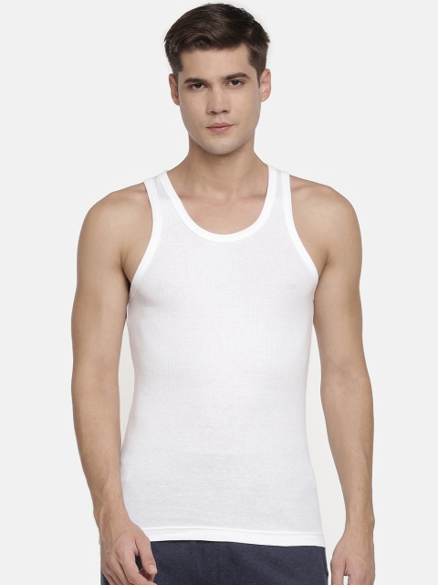 

Macroman White Pure Cotton Innerwear Vests