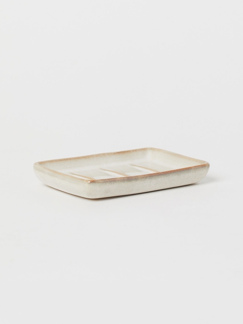 

H&M Beige Stoneware soap dish
