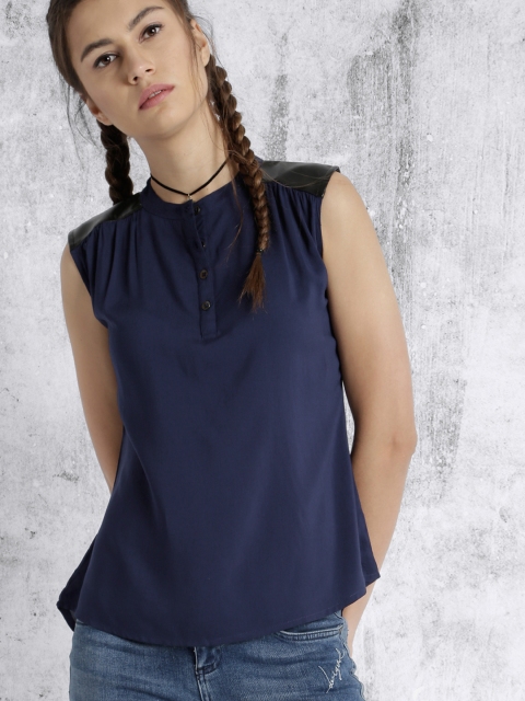 

Roadster Navy Solid Top, Navy blue