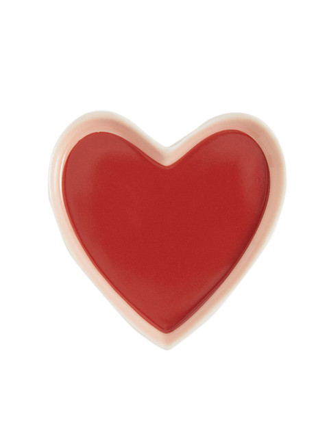

H&M Small Heart-Shaped Dish, Red