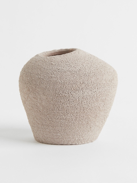 

H&M Beige Small stoneware vase