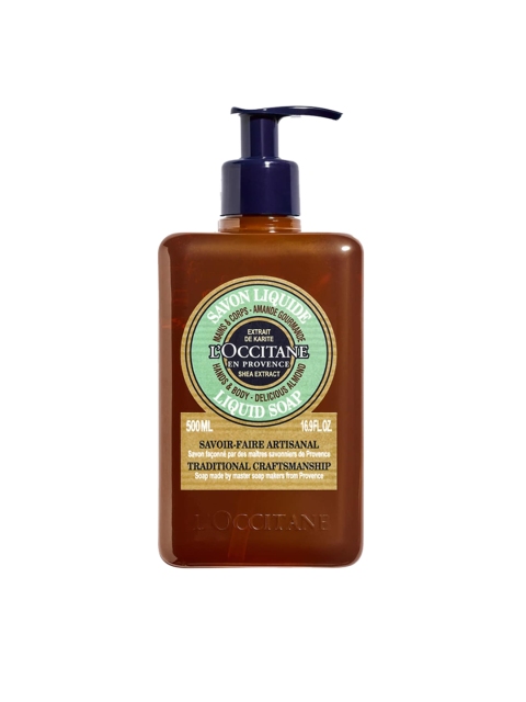 

LOccitane en Provence Shea Almond Liquid Soap for Hands & Body 500ml, Brown