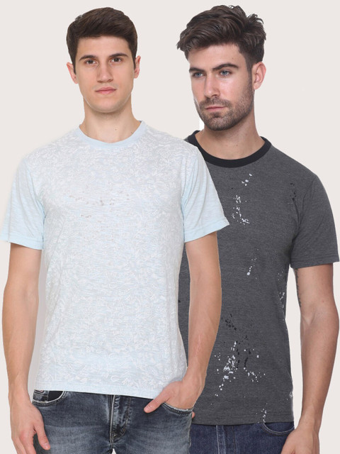 

Obaan Men Blue 2 Pockets T-shirt