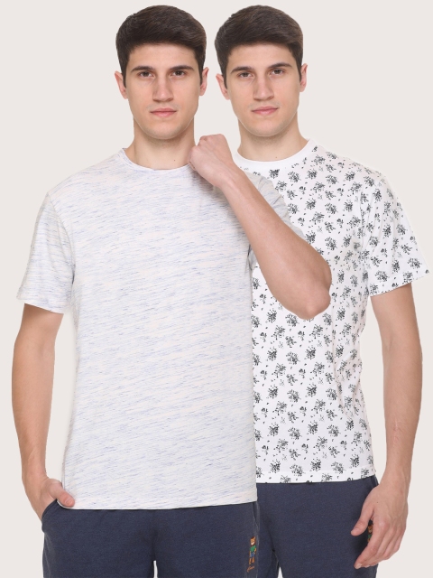 

Obaan Men Blue 2 Printed Pockets T-shirt
