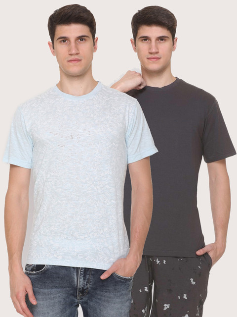 

Obaan Men Blue 2 Pockets T-shirt