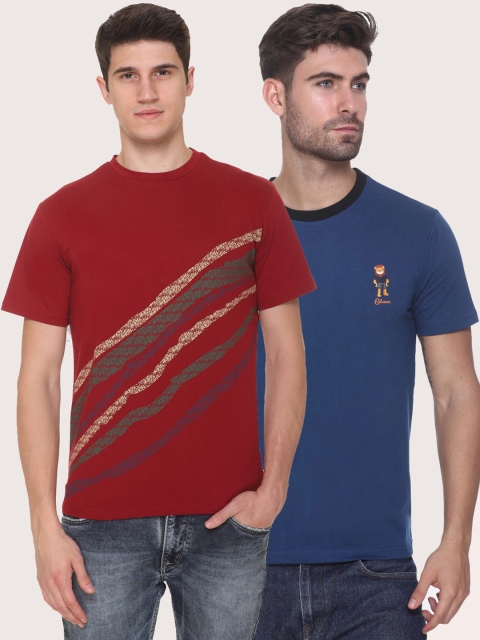 

Obaan Men Maroon 2 T-shirt