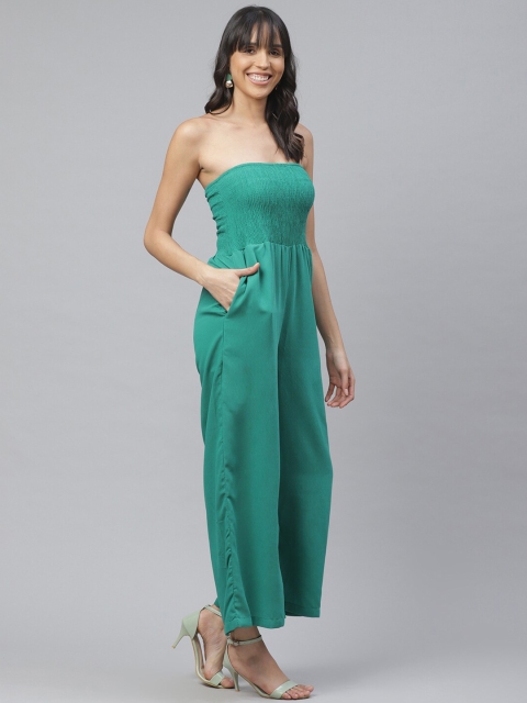 

Molly & Michel Green Off-Shoulder Basic Jumpsuit