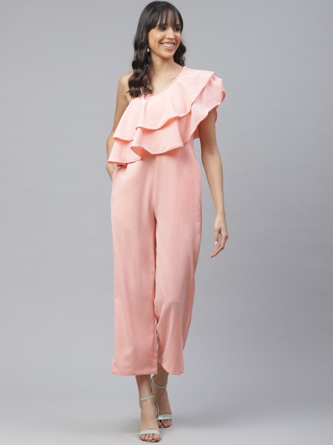 

Molly & Michel Pink Basic Jumpsuit With Layered