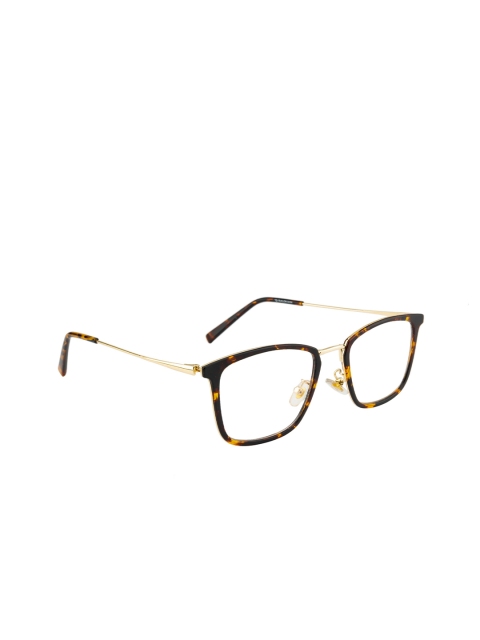 

Ted Smith Unisex Brown & Gold-Toned Full Rim Wayfarer Frames