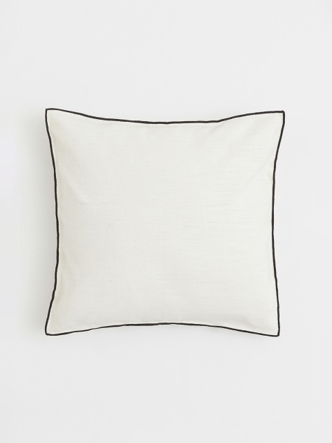 

H&M White Linen-blend cushion cover