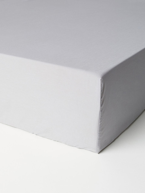 

H&M Grey Fitted Cotton Sheet