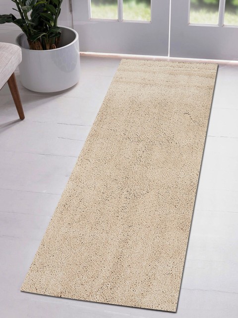

OBSESSIONS Beige Solid Polyester Runner