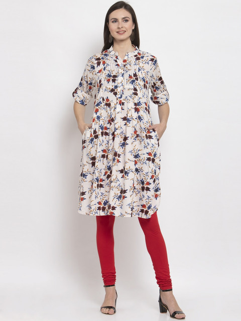 

KALINI Women Multicoloured Floral Printed Chikankari Kurta, Multi