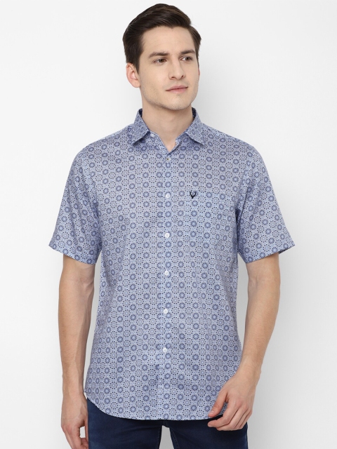 

Allen Solly Men Blue Slim Fit Floral Printed Casual Cotton Shirt