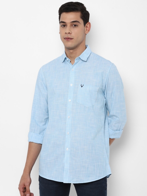 

Allen Solly Men Blue Slim Fit Casual Cotton Shirt